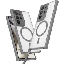 Galaxy S23 Kılıf Enka Magsafe Silikon Kılıf - Titan Gri