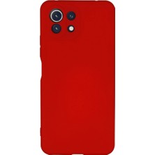 Mi 11 Lite Kılıf Nano Içi Kadife Silikon - Kırmızı