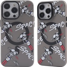 Iphone 12 Kılıf Apollo Magneticsafe Desenli Kapak - Apollo Siyah - 3