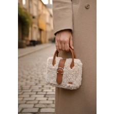 Endiell Peluş Çanta, El Örgüsü Peluş El Çantası