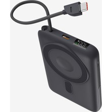 LinkTech WP25 Premium Magpro 15W 10000 Mah Wireless Powerbank (Gri)