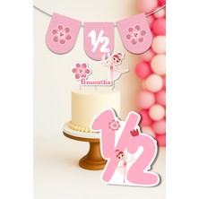 Niksy Design Balerin Temalı 6 Aylık 1/2 Yarım Yaş Konseptli Parti Süsü Seti