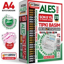 Karakutu Yayınları 2026 ALES ÖSYM Tıpkı Basım EN EKONOMİK Çıkmış Soru 23lü Deneme Paketi Video/PDF Çözüm Türkiye Geneli