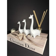 Gragold3 Design 3’lü Minimalist Zürafa Biblo Seti (Zerafetin Minimalist Sembolü) – Dekoratif Modern Tasarım