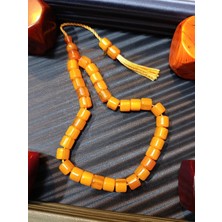 Anemore Collection Omari Usta Yapımı Sıkma Kehribar Tesbih