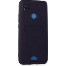 Redmi 9c Kılıf Kelvin Kartvizitli Silikon - Derin Mor