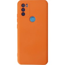 General Mobile Gm 21 Kılıf Nano Içi Kadife Silikon - Turuncu