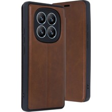 Redmi Note 14 4g Kılıf Flip Cover - Taba