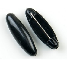 BenimMarifetlerim Siyah Plastik Çengelli Eşarp Iğnesi 4 Adet