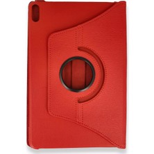 Pad X8A Kılıf 360 Tablet Deri Kılıf - Kırmızı