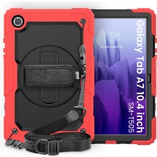 Galaxy T500 Tab A7 10.4 Kılıf Pars Tablet Kapak - Kırmızı