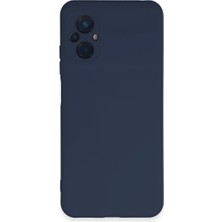 Poco M5 Kılıf Nano Içi Kadife Silikon - Lacivert