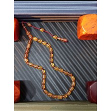 Anemore Collection Erkan Çubukçu Usta Yapımı Ateş Kehribar Tesbih