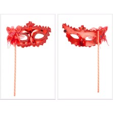 Ttt Nevamel Kırmızı Işıltılı Tutmalı Fotoğraf Çekimi Maskesi