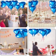 Ttt Nevamel Metalize Mavi Kalp Folyo Balon