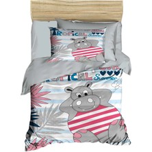 Mira Home Yenidoğan Erkek Bebek Nevresim Takımı %100 Pamuklu Tropical Summer