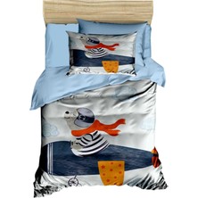 Mira Home Dijital Baskılı 3D Pamuklu Yenidoğan Bebek Nevresim Takımı Fly Foggy