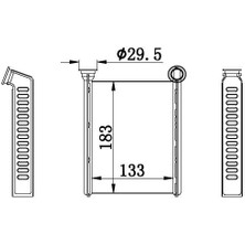 Oris Orıs KRN544026 - Kalorifer Radyatörü Brazing Clıo Iv-Logan Iı 13 130×185X26