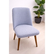 Upmall A Kalite Mutfak Sandalye Kılıfı Büyük Oval Yıkanabilir Streç Lastikli Kumaş Sandalye Örtüsü 1 Adet