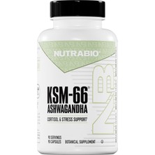 Nutrabio Ashw KSM66 Herbal For Stress Mood & Performance 600 Mg 90 Caps