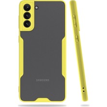 Galaxy S21 Kılıf Platin Silikon - Sarı