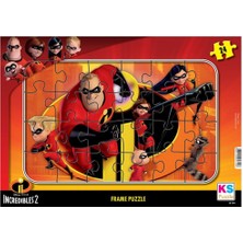 Vexor Inc 704 Incredibles 2 Frame Puzzle 24 Parça