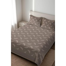 Dolce Mariee Parlak Kadife Kumaş Kapitoneli Çift Kişilik Yatak Örtüsü Seti (3 Parça) CKY0049