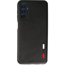 Galaxy M13 Kılıf Loop Deri Silikon - Siyah