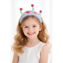 Gigi Giyim Peluş Ponpon Figürlü Anten Detaylı Çocuk Taç