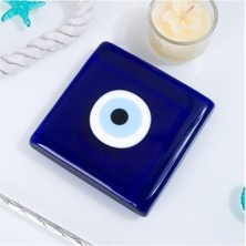 Zisayt Nazar  Boncuklu  Cam  Kalın  Gider  Kapağı