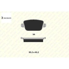 Kale Balata Arka Fren Balatası Mondeo Iv-Focus Iı-S-Max 1439867/ GDB1732