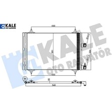 KALE RADYATÖR Klima Radyatörü    307-307 Sw-C4-C5 6453.FH/ 6453.FP/ 6455.AC