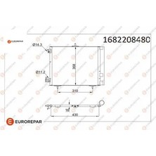 Eurorepar Erp Klıma Radyatoru 2008 C2 C3 1,4-1,6 Hdı 6455.AL/ 6455.C2/ 6455.CZ/ 6455.EL/ 6455.ET/ 6455.HA/ 6455.JF/ 6455.HH