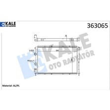 KALE RADYATÖR Brazıng Versiyonu KL128000 Megane I Ba0/1 1.4i 16V 96 03 mt Mekanik 585X398X34 Su Radyatörü 7700838133/ 7701352605