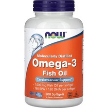 Now Foods Omega-3 Fish Oils Epa Dha 200 Softgels
