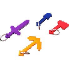 Shaco Design Kılıç Kürek Balta Kazma 4 Adet Anahtarlık Seti