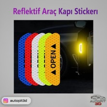 AutoPit 3D Reflektif Araç Kapı Stickerı (4'lü Paket)