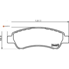 Eurorepar Erp Arka Fren Balatası 1611457480/ 1611140880