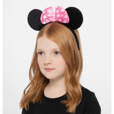 Vexor Pembe Fiyonklu Minnie Mouse Tacı Kulak Nessiworld