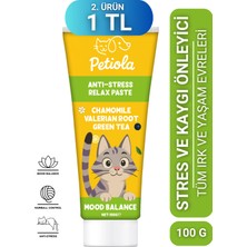 Petiola Stres ve Kaygı Giderici, Tüy Yumağı ve Kusma Önleyici Multivitamin Kedi Malt Macun 100 gr