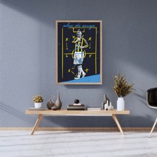 Fenerbahçe Alex De Souza  Ahşap Çerçeveli Dekoratif Tablo