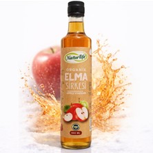 Sultanbahçe Organik Elma Sirkesi 500 ml - Geleneksel Doğal Fermantasyon, Filtresiz, Çiğ (Raw) ve Sirke Anası Içeren Cam Şişe