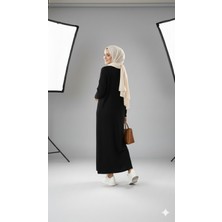 Kadın Uzun Triko Elbise – %100 Akrilik – Bisiklet Yaka – Rahat ve Şık Kışlık Model