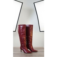 Emienza Lima Vegan Deri Dizaltı Bayan Çizme