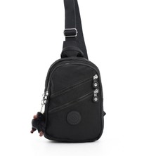 Sanmorris Unisex Krinkıl Kumaş Suya Dayanıklı Çok Bölmeli Omuz ve Body Bag Çanta