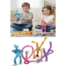 HYD Vantuzlu Zürafa Eğitici Uzayan Boru Zurafa Teleskopik Yapışkanlı 1 Adet Duyusal Oyuncak