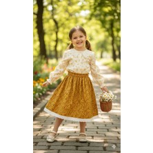 Uhde Store Çocuk Uzun Tesettür Etek Pazen Etek Namaz Eteği