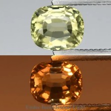 Aries 0.77CT Vs Cushion Natural Color Change Diaspore - Turkey Gemstone