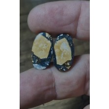 Aries 15.75CT 19.9X11.1MM Natural Oval Pair Maligano Jasper