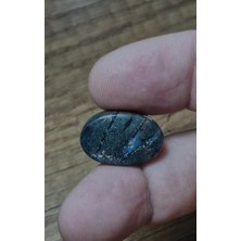 Aries 20.60CT 21.5X14.7MM Natural Oval Markazite Hipomo Jasper